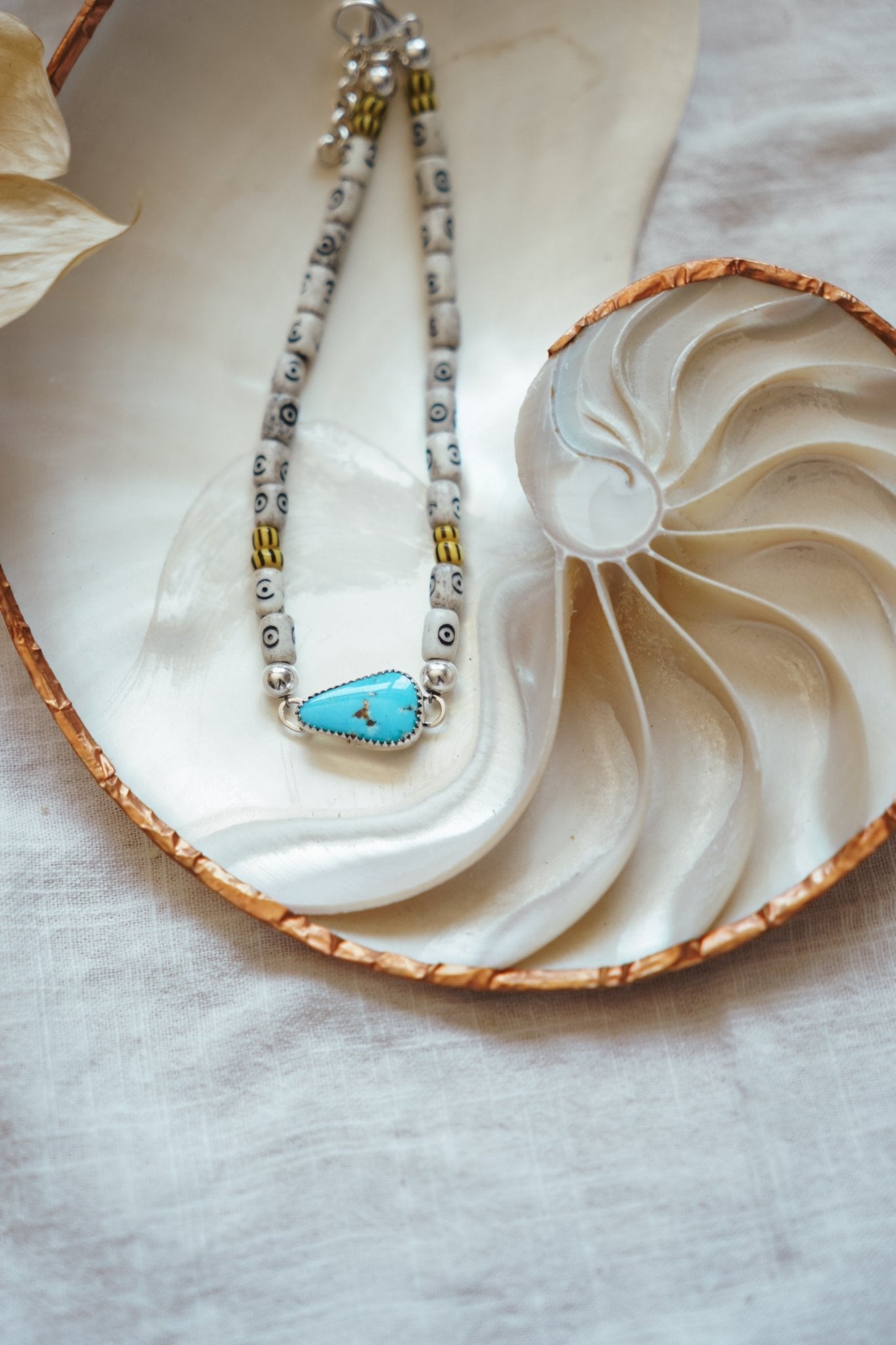 Anklet in Golden Hills Turquoise - Golden Road Crafted