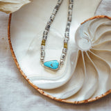 Anklet in Golden Hills Turquoise - Golden Road Crafted