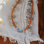 Anklet in Golden Hills Turquoise - Golden Road Crafted