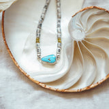 Anklet in Golden Hills Turquoise - Golden Road Crafted