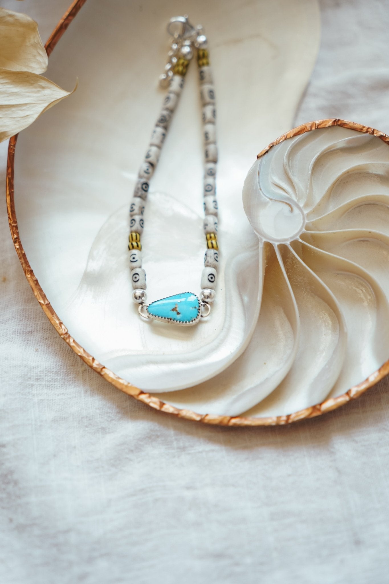 Anklet in Golden Hills Turquoise - Golden Road Crafted