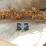 Arches Opal Inlay Studs - Golden Road Crafted