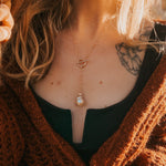 Baroque Pearl Toggle Necklace in 14k Gold - Fill - Golden Road Crafted