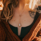 Baroque Pearl Toggle Necklace in 14k Gold - Fill - Golden Road Crafted