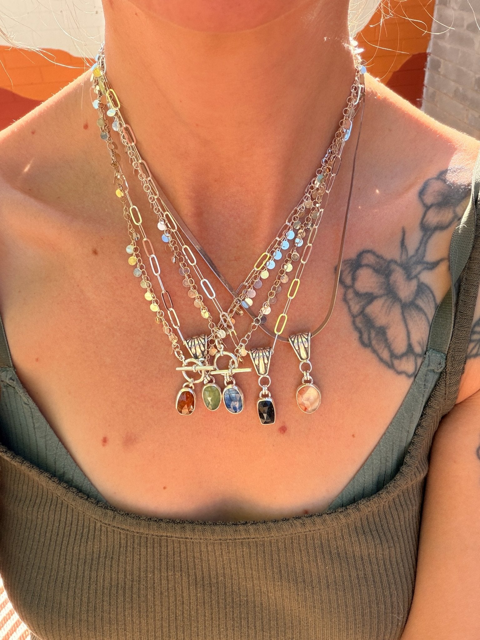 Blue Kyanite Necklace - Golden Road Crafted