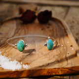 Boho Arm Band in Royston & Kingman Turquoise - Golden Road Crafted