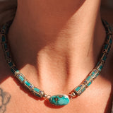 Boho Babe Choker in Sonoran Mtn - Golden Road Crafted