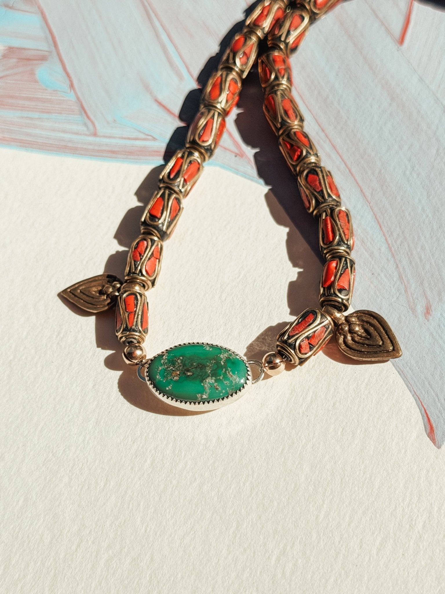 Boho Babe Choker in Sonoran Mtn - Golden Road Crafted