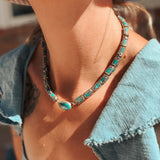 Boho Babe Choker in Sonoran Mtn - Golden Road Crafted