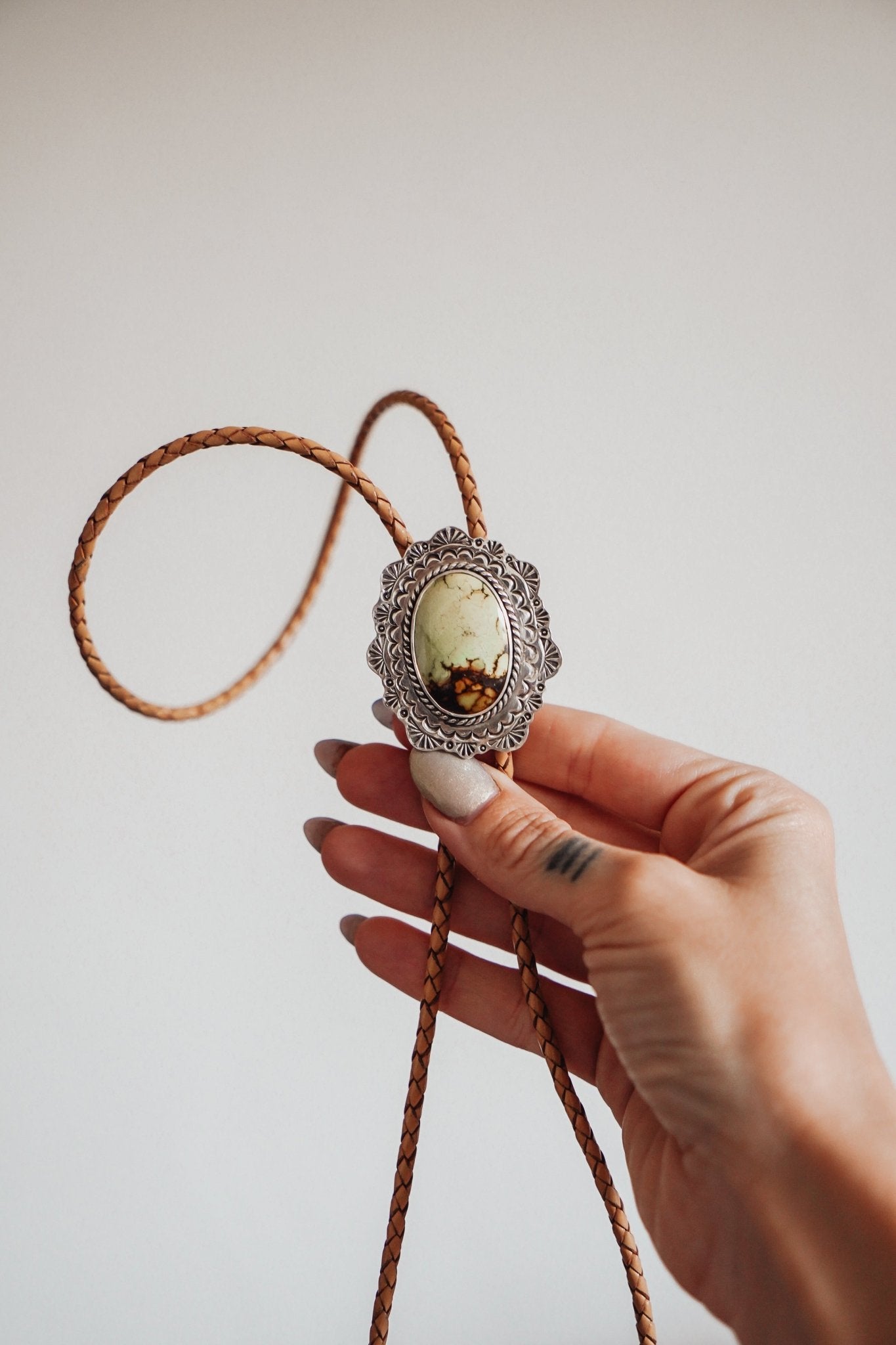 Bolo in Hubei Turquoise - Golden Road Crafted