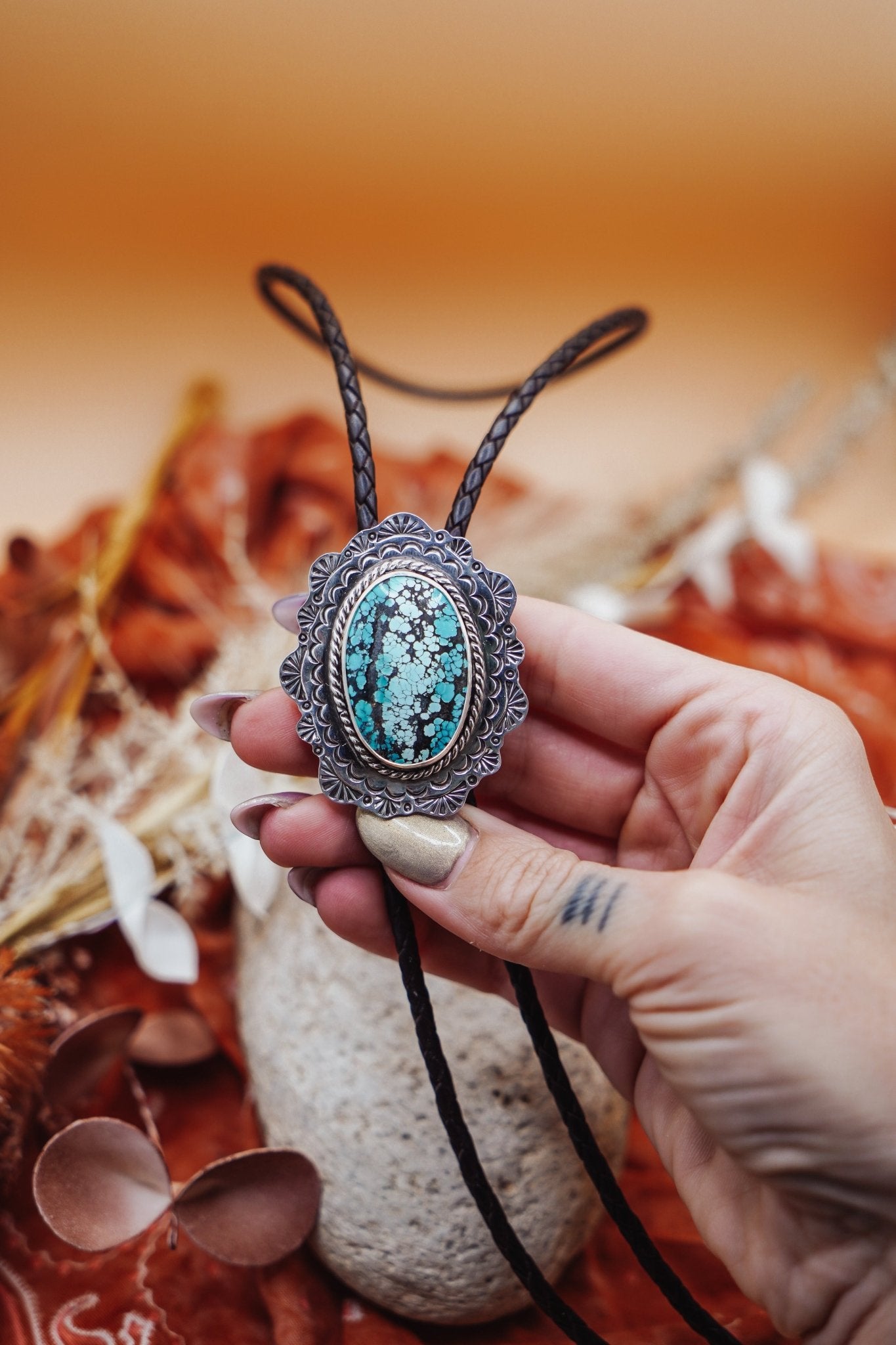Bolo in Hubei Turquoise - Golden Road Crafted