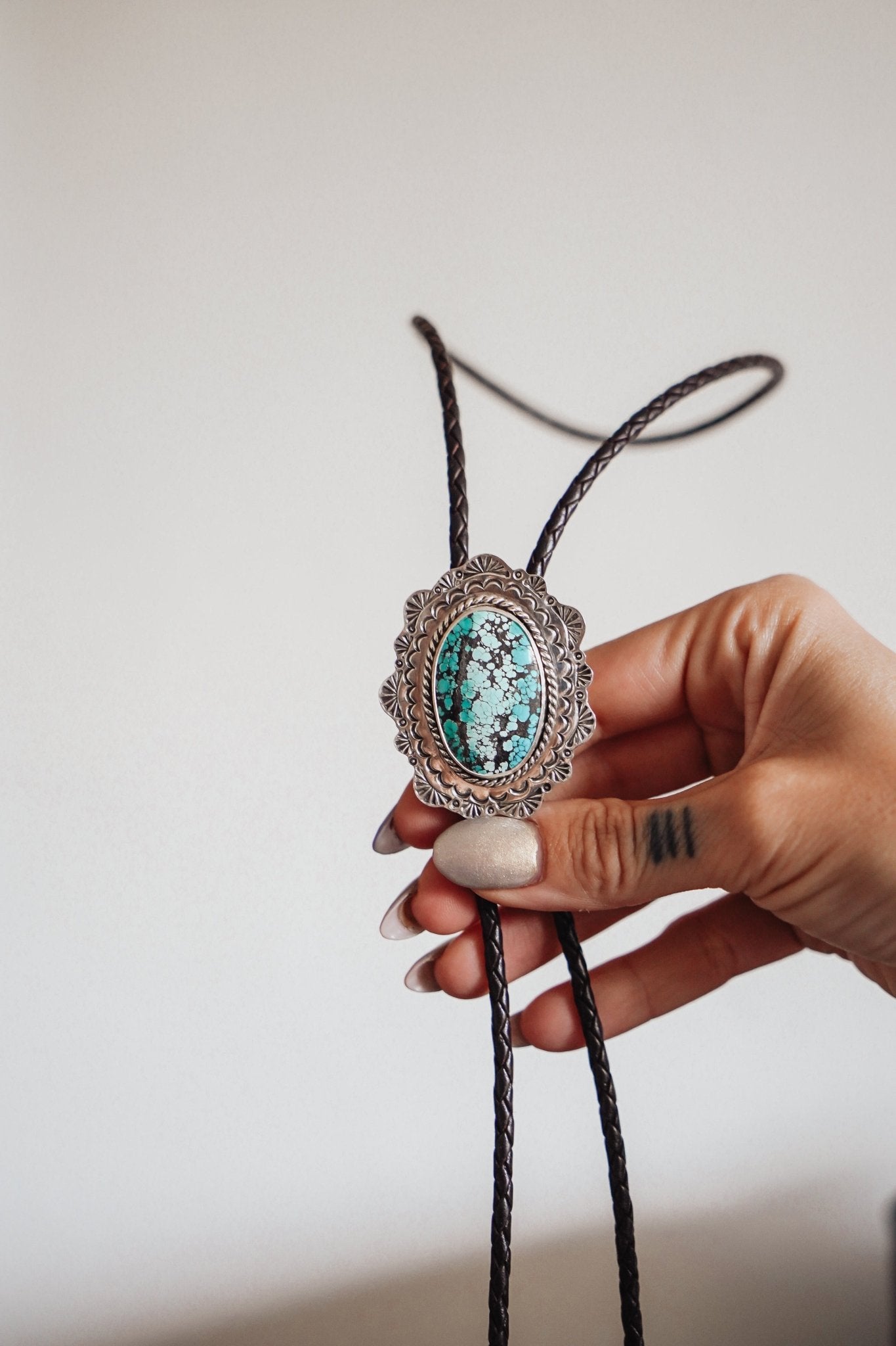 Bolo in Hubei Turquoise - Golden Road Crafted