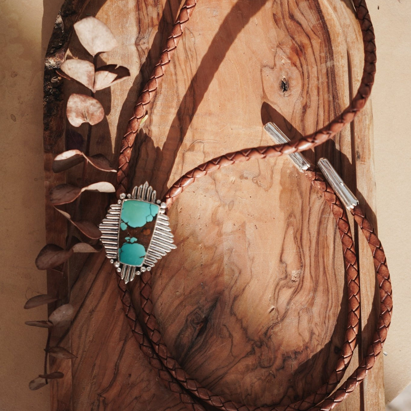 Bolo in Kingman Turquoise - Golden Road Crafted