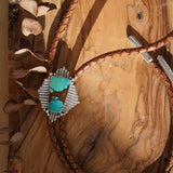 Bolo in Kingman Turquoise - Golden Road Crafted