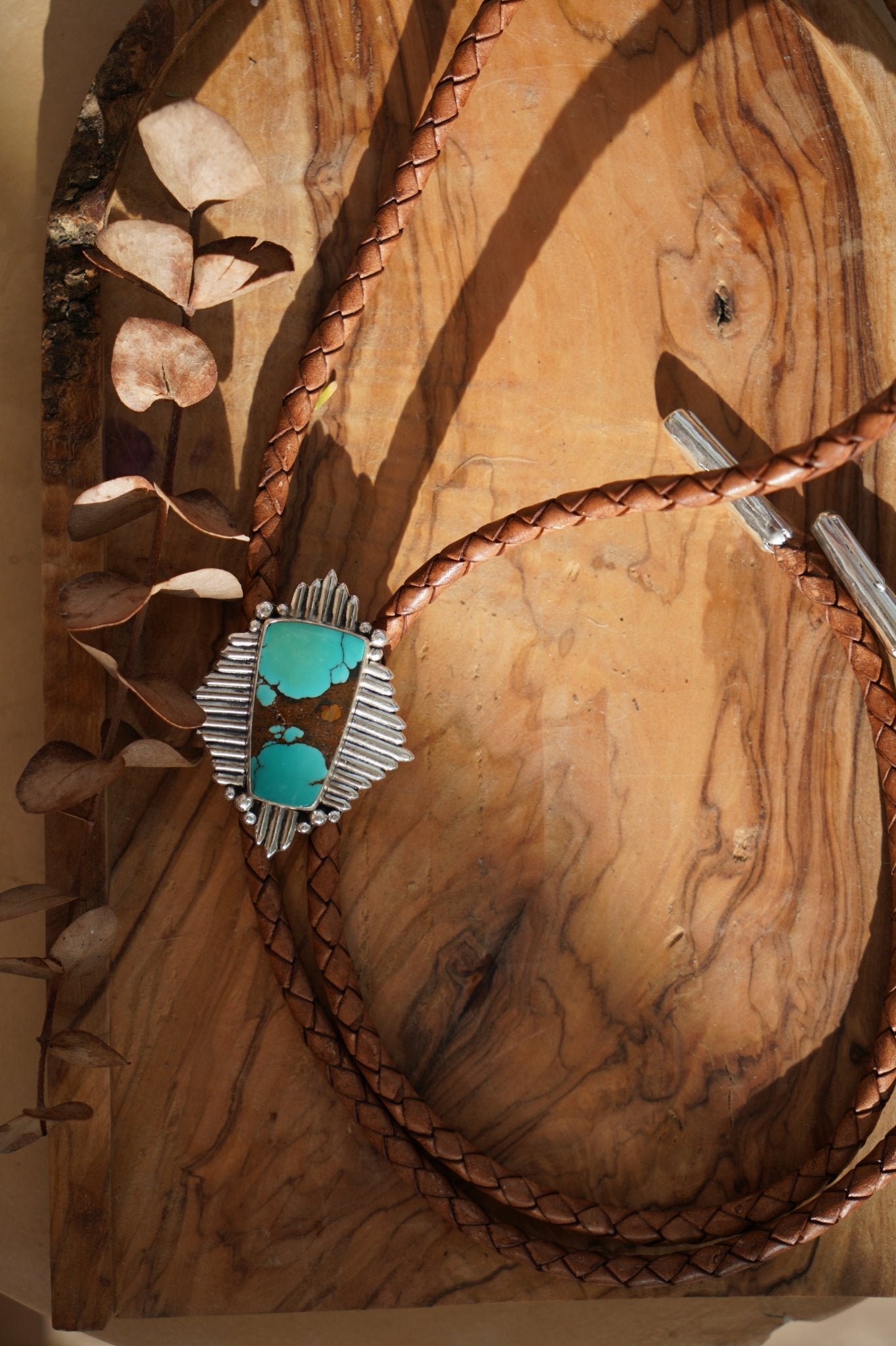 Bolo in Kingman Turquoise - Golden Road Crafted