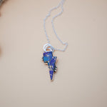 Bolt Pendant in Kingman Turquoise - Golden Road Crafted