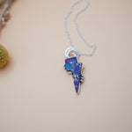 Bolt Pendant in Kingman Turquoise - Golden Road Crafted