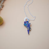 Bolt Pendant in Kingman Turquoise - Golden Road Crafted
