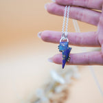 Bolt Pendant in Kingman Turquoise - Golden Road Crafted