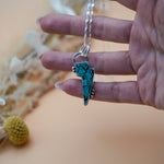 Bolt Pendant in Kingman Turquoise - Golden Road Crafted