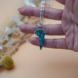 Bolt Pendant in Kingman Turquoise - Golden Road Crafted