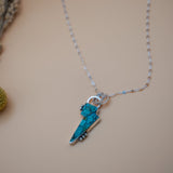 Bolt Pendant in Kingman Turquoise - Golden Road Crafted