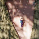 Bolt Pendant in Kingman Turquoise - Golden Road Crafted