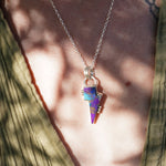 Bolt Pendant in Kingman Turquoise - Golden Road Crafted