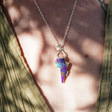 Bolt Pendant in Kingman Turquoise - Golden Road Crafted
