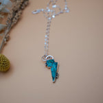 Bolt Pendant in Kingman Turquoise - Golden Road Crafted