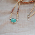 Bubble Gum Choker in Campitos Turquoise - Golden Road Crafted