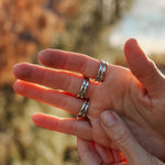 Cairn Ring in Carico Lake Turquoise (Size 6.75) - Golden Road Crafted