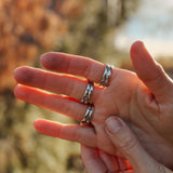 Cairn Ring in Carico Lake Turquoise (Size 6.75) - Golden Road Crafted