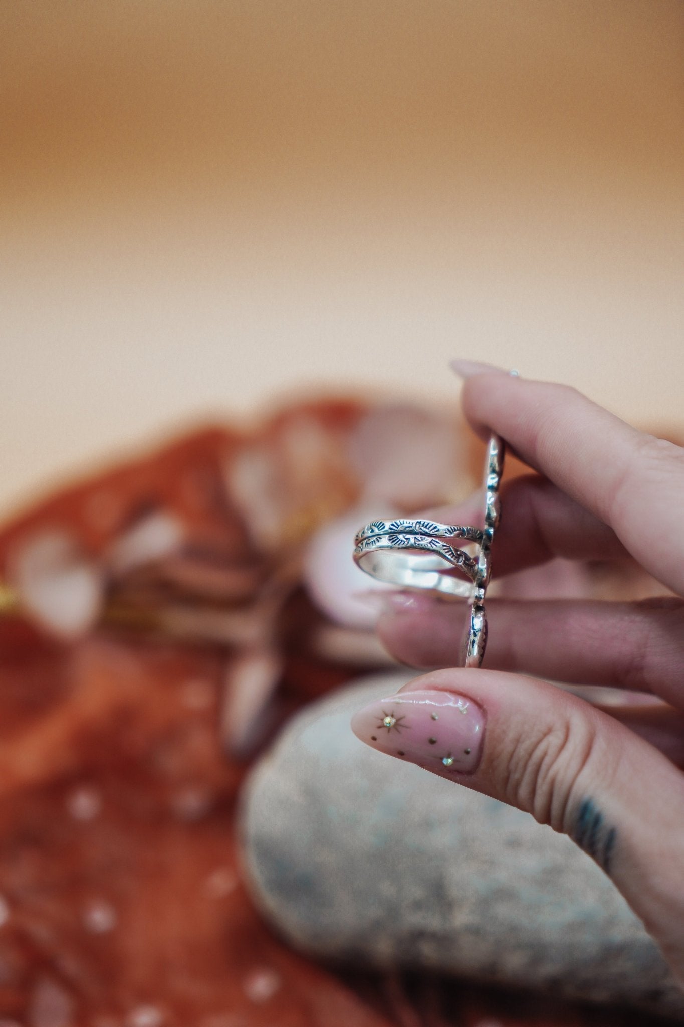 Cairn Ring in Kyanite (Size 8) - Golden Road Crafted