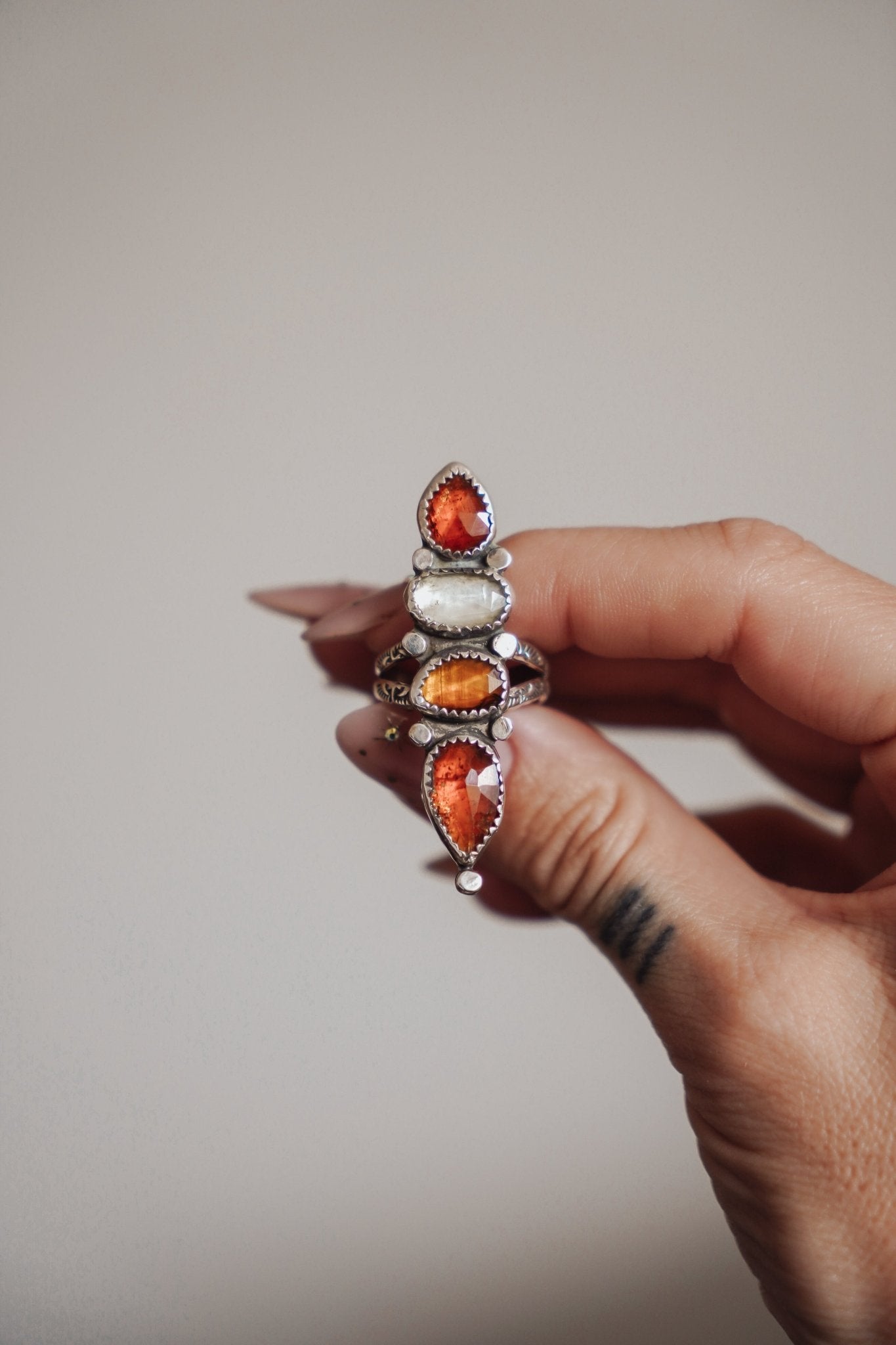 Cairn Ring in Kyanite (Size 8) - Golden Road Crafted