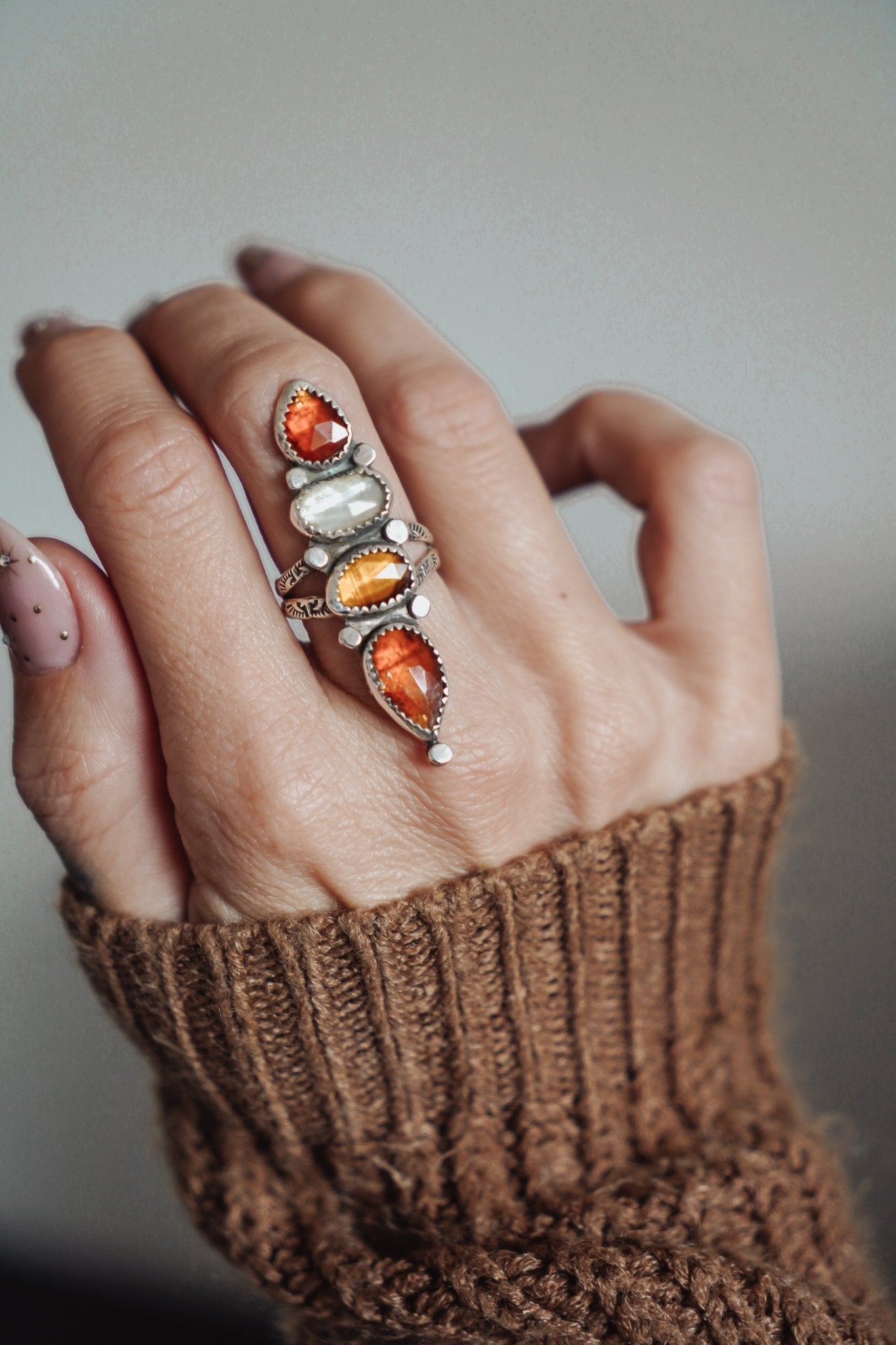 Cairn Ring in Kyanite (Size 8) - Golden Road Crafted