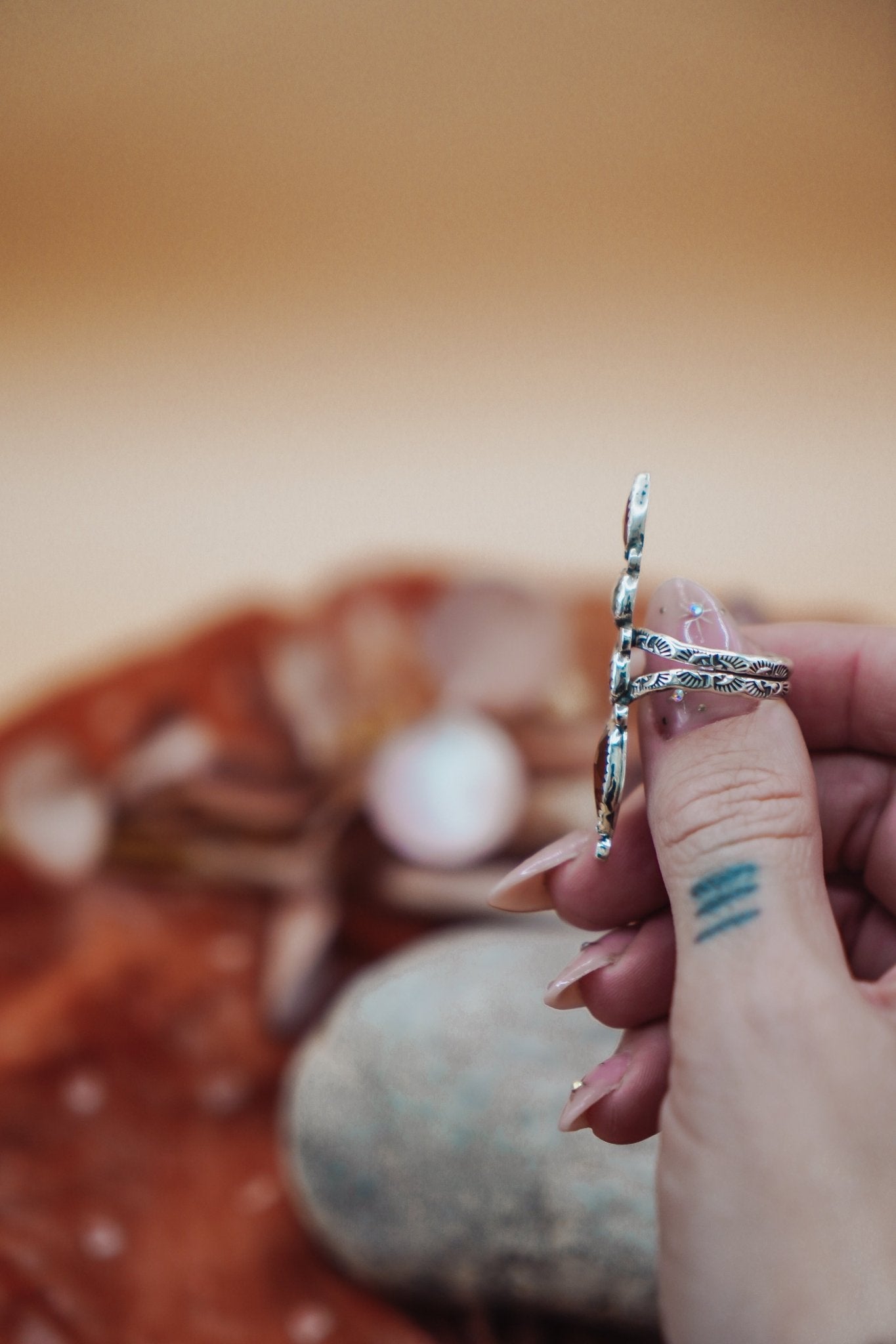 Cairn Ring in Kyanite (Size 8) - Golden Road Crafted