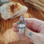 Cairn Ring in Ocean Jasper (Size 6) - Golden Road Crafted