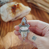 Cairn Ring in Ocean Jasper (Size 6) - Golden Road Crafted