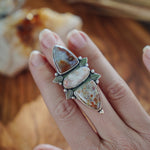 Cairn Ring in Ocean Jasper (Size 6) - Golden Road Crafted
