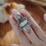 Cairn Ring in Ocean Jasper (Size 6) - Golden Road Crafted