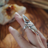 Cairn Ring in Ocean Jasper (Size 6) - Golden Road Crafted