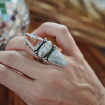 Cairn Ring in Ocean Jasper (Size 7) - Golden Road Crafted