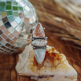 Cairn Ring in Ocean Jasper (Size 7) - Golden Road Crafted