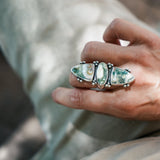 Cairn Ring in Ocean Jasper (Size 7.5) - Golden Road Crafted