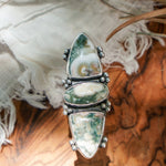Cairn Ring in Ocean Jasper (Size 7.5) - Golden Road Crafted