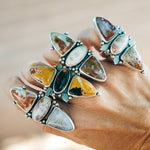 Cairn Ring in Ocean Jasper (Size 8) - Golden Road Crafted
