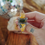 Cairn Ring in Ocean Jasper (Size 8) - Golden Road Crafted