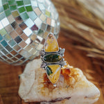 Cairn Ring in Ocean Jasper (Size 8) - Golden Road Crafted