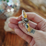 Cairn Ring in Ocean Jasper (Size 8) - Golden Road Crafted